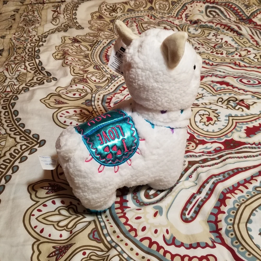 Stuffed Animal Llama Plush White 